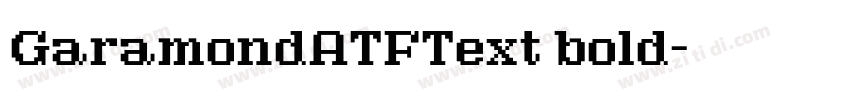GaramondATFText bold字体转换